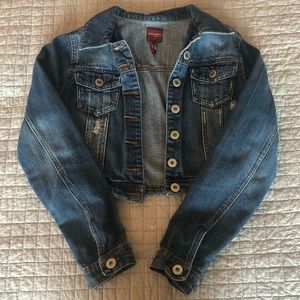 Cropped, juniors Denim Jacket
